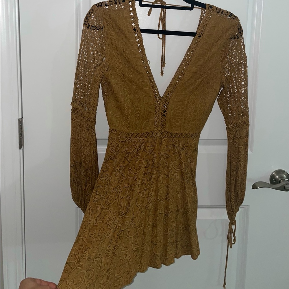 AKIRA BOHO YELLOW DRESS